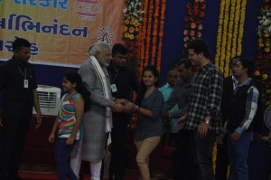 Hetvi and Shailly with PM Shree Narendra Modi...