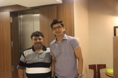 Jatin with Shaan