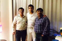 Jatin Limbad and Hitesh Limbad with Sonu Nigam....